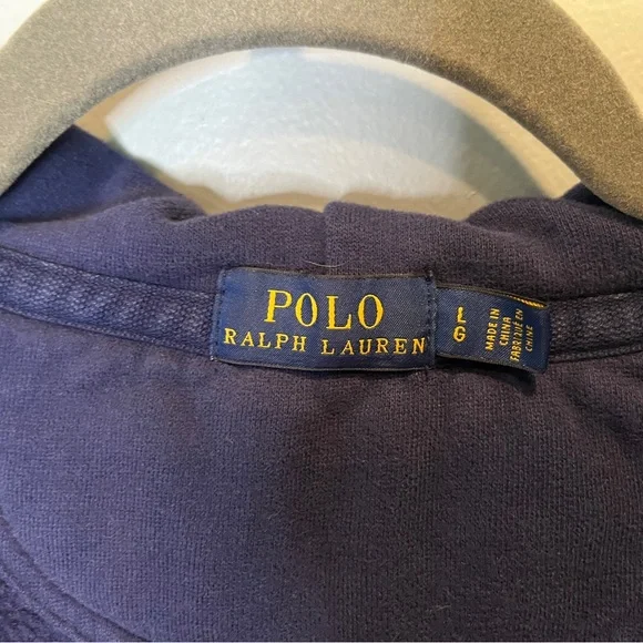 Polo Ralph Lauren American Flag Navy Hoodie - Women’s Size Large - Picture 5 of 5